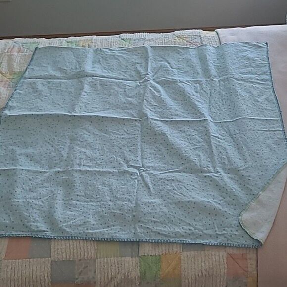 vintage precious moments blue tie ABC lion character print baby quilt retro - Picture 12 of 16